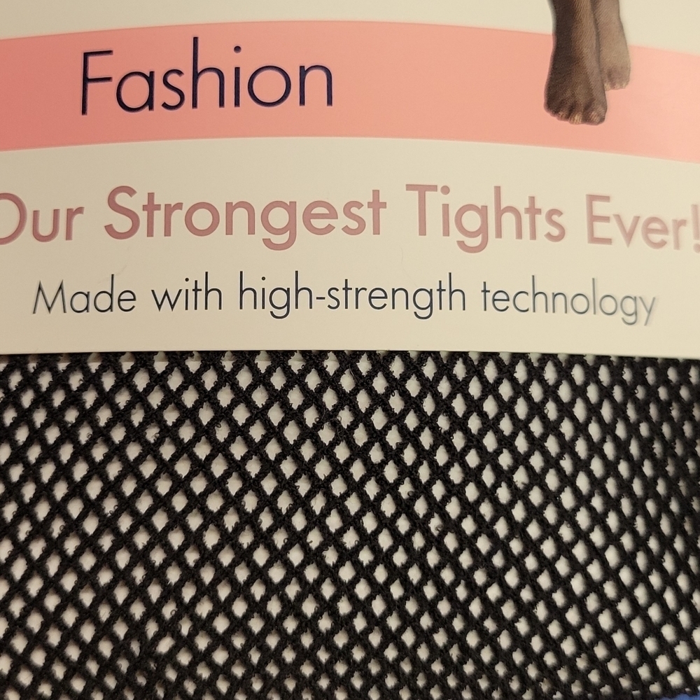 Secret Treasures 1 Pair Fishnet Stockings Tights Strongest Tights Ever Black